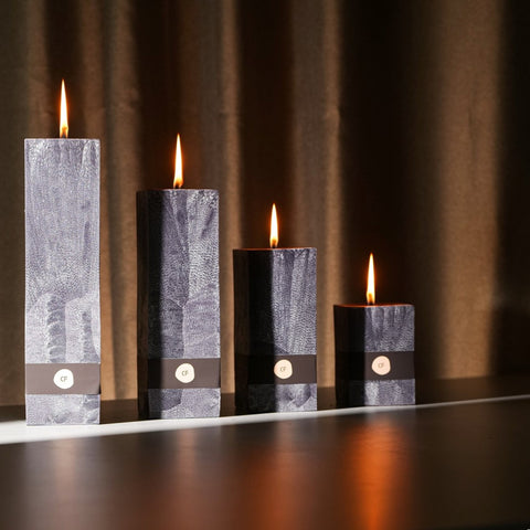Black interior candle (square)