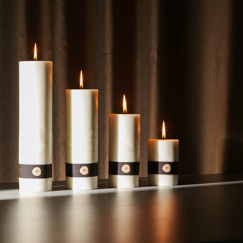 White interior candle (round)