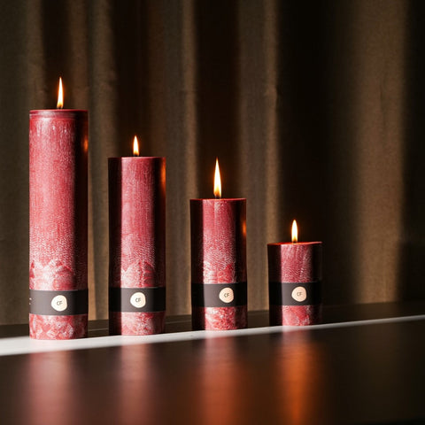 Dark brown interior candle (round)
